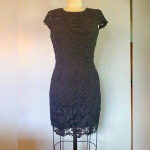 Lulus "Romance Language" Black Backless Lace Dress